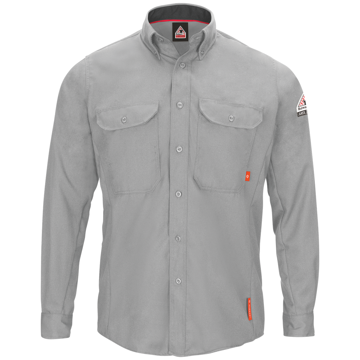 Men's FR IQ Series Comfort Lightweight Button Down Shirt in Gray